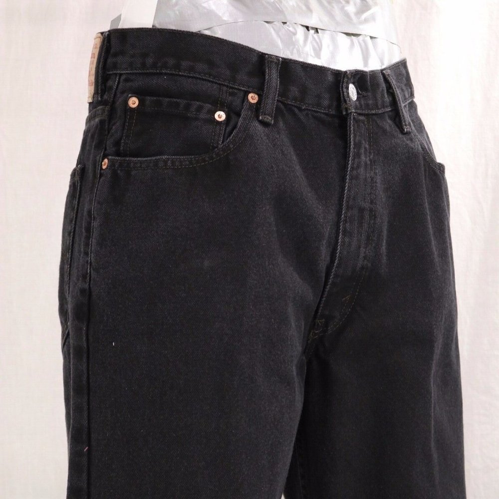 Levi’s Relaxed Fit 550 Men's 38x30 Blue Jean Black Wash Denim Straight Leg W38 L - Picture 6 of 12